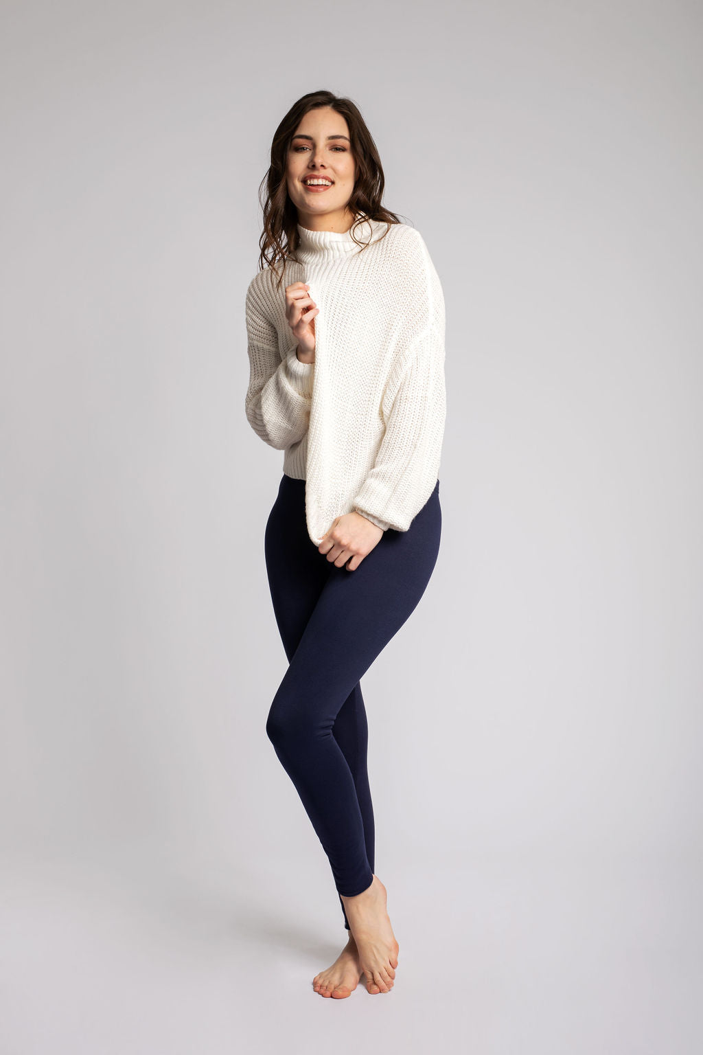 Navy- Cozy Lined Leggings
