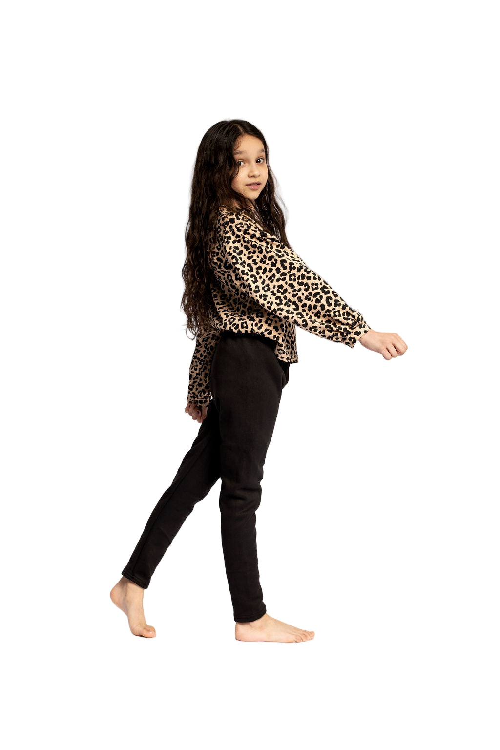 Black Kid's - Cozy Lined Leggings