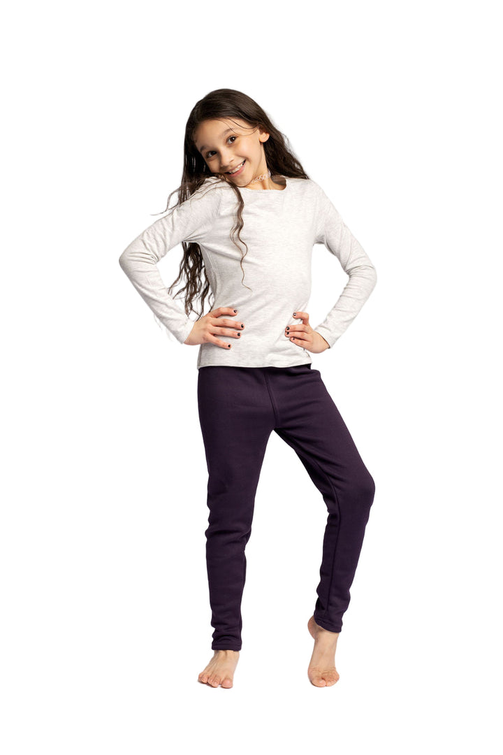 Violet Kid's - Cozy Lined Leggings