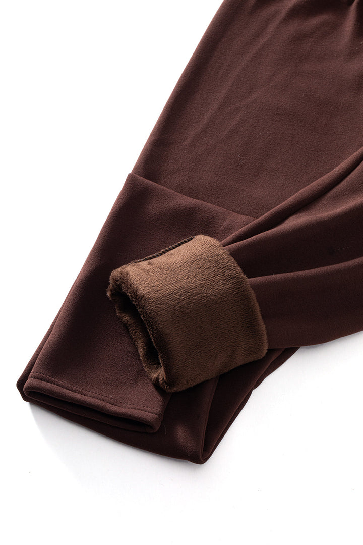 Brown - Cozy Lined Leggings
