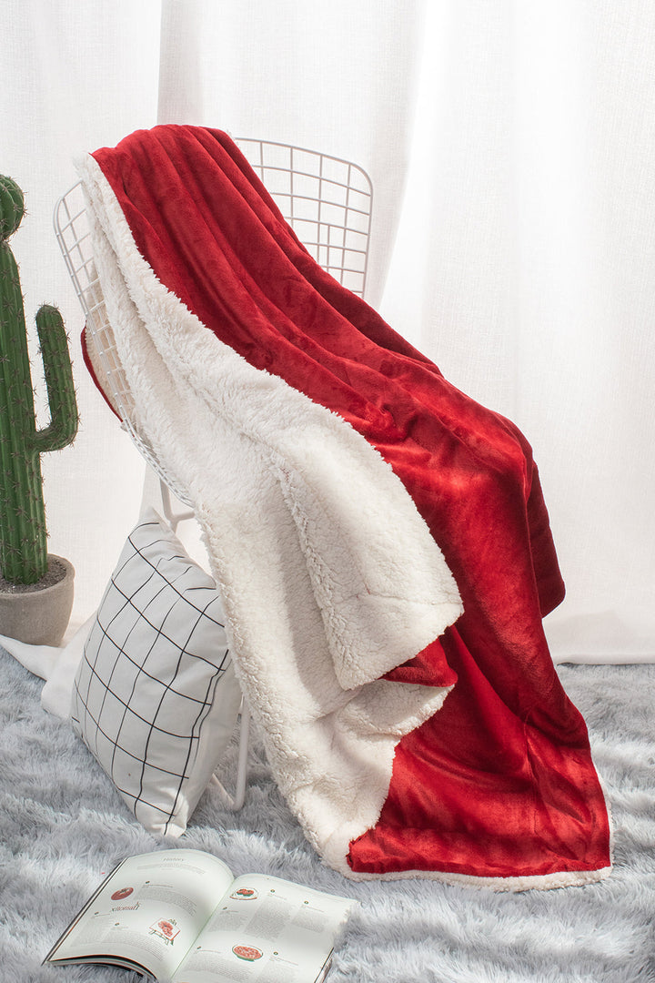 Red - Sherpa Blanket