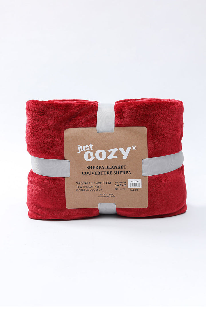 Red - Sherpa Blanket
