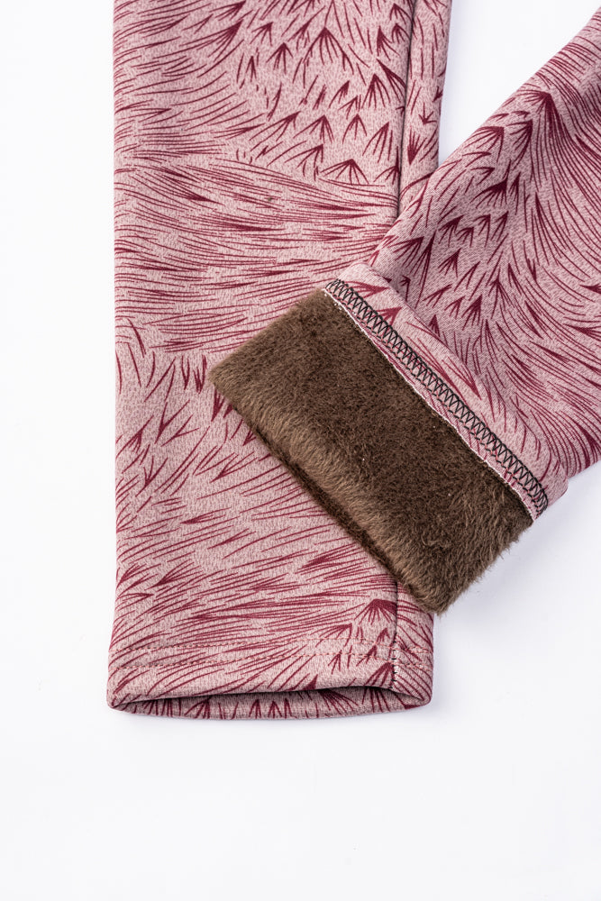 Tropical Lines - Cozy Lined Leggings