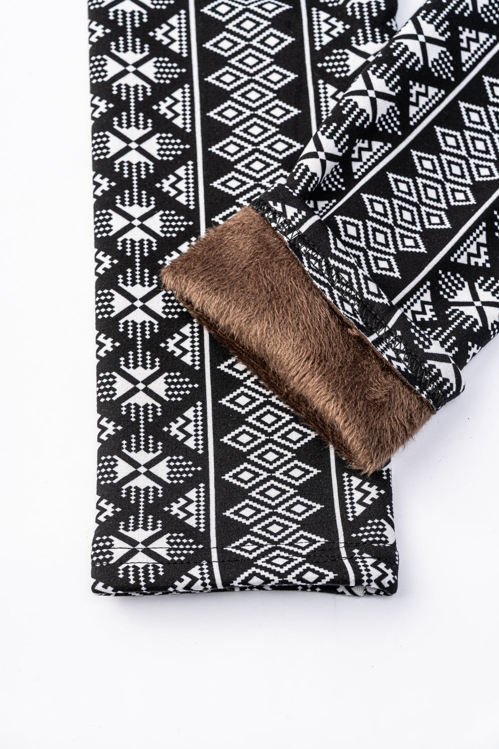 B&W Diamond - Cozy Lined Leggings