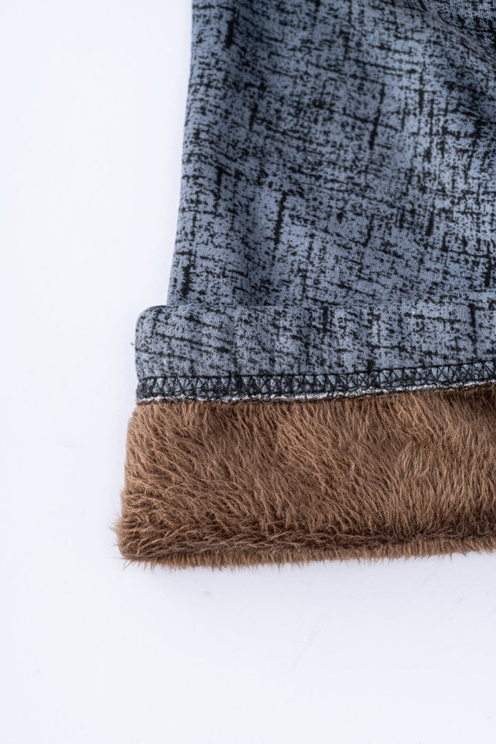 Marbled Gray - Cozy Lined Leggings