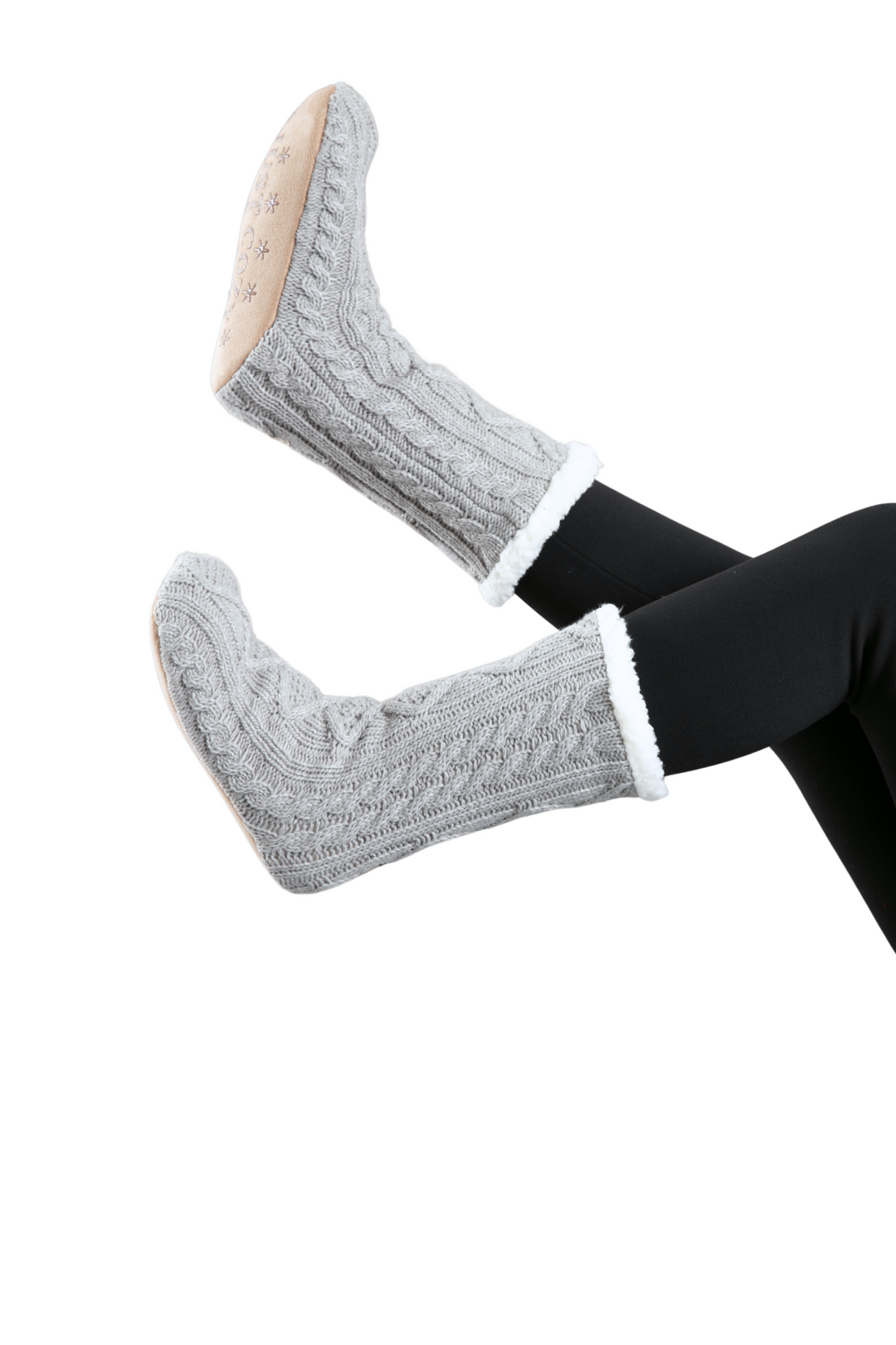 Dark Grey - Cozy Slipper Socks