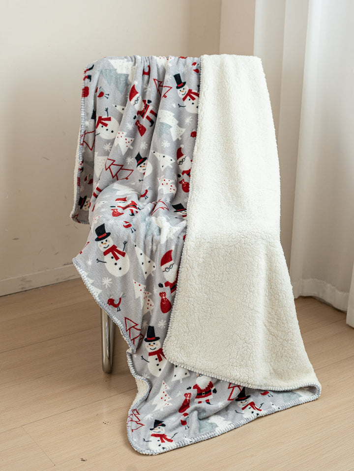 Cuddly Snowman - Sherpa Blanket