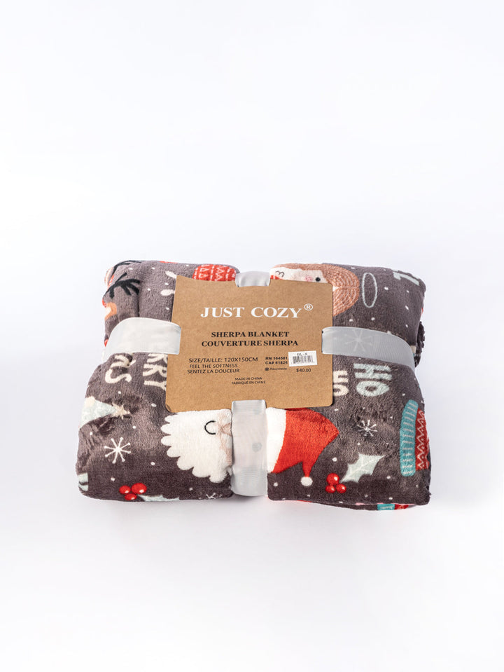 Holly Jolly Xmas - Sherpa Blanket