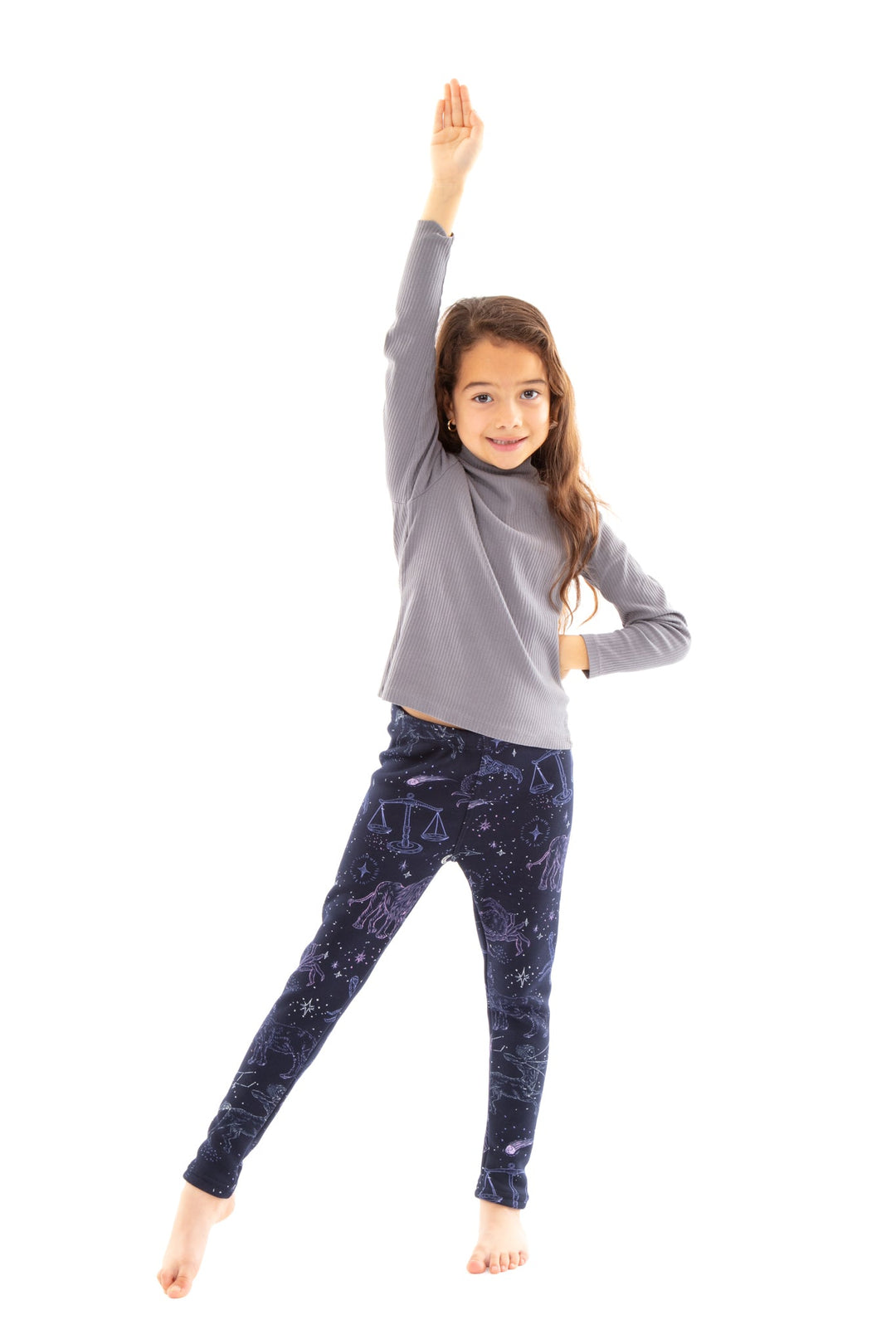 Zodiac Signs Kid's - Cozy Lined Leggings