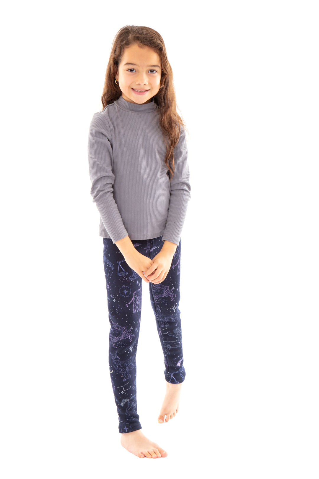 Zodiac Signs Kid's - Cozy Lined Leggings