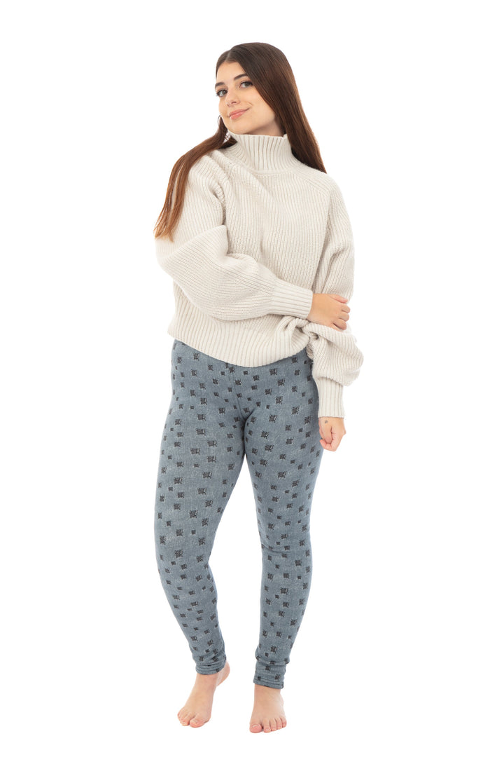 Patchwork - Cozy Lined Leggings