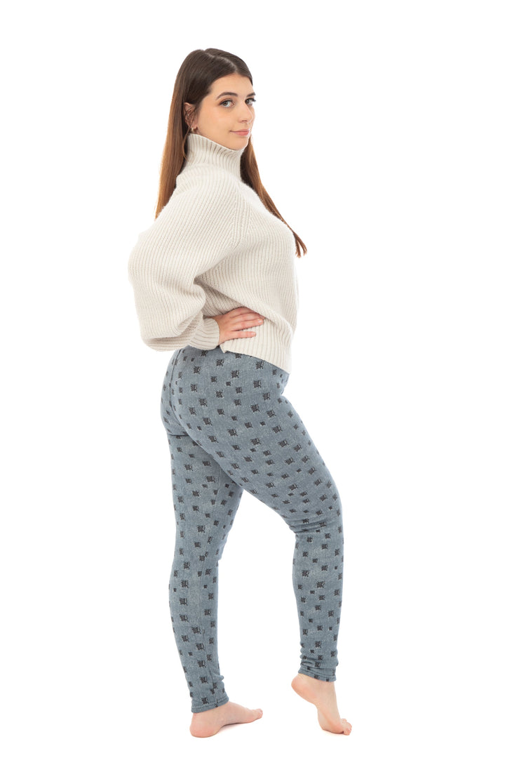 Patchwork - Cozy Lined Leggings