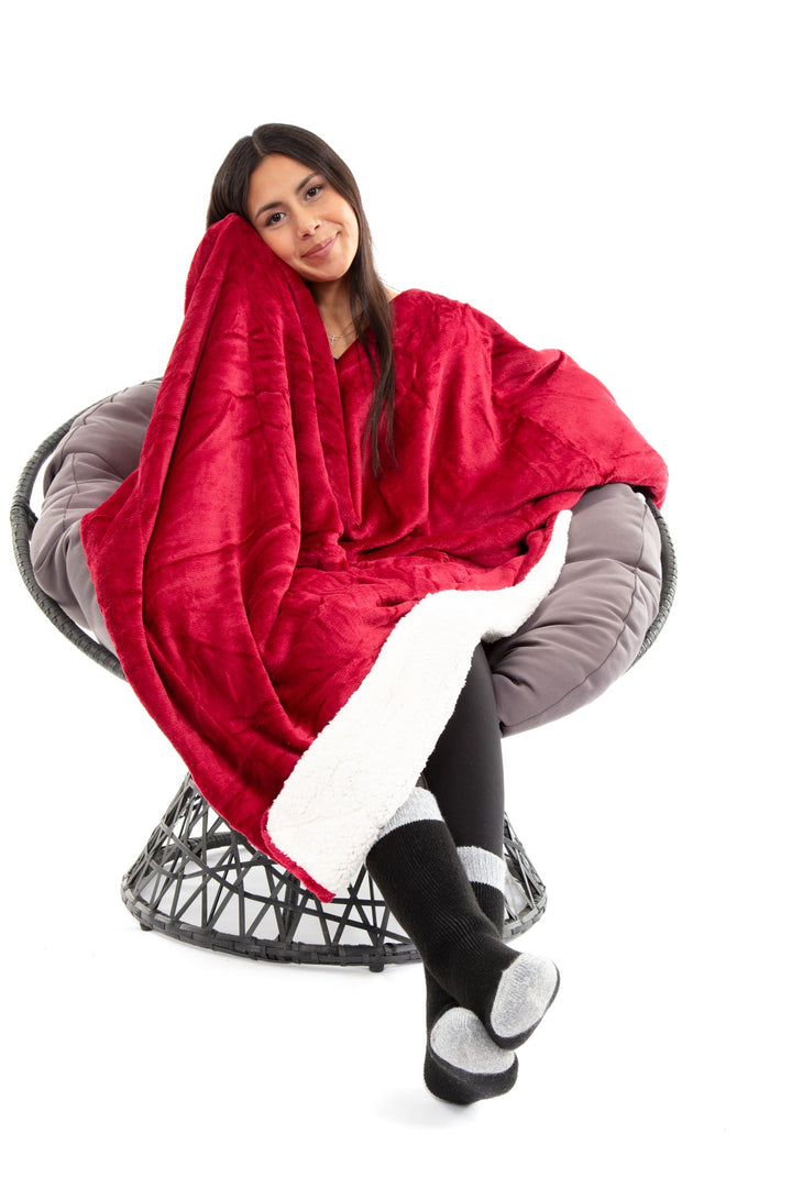 Red - Sherpa Blanket