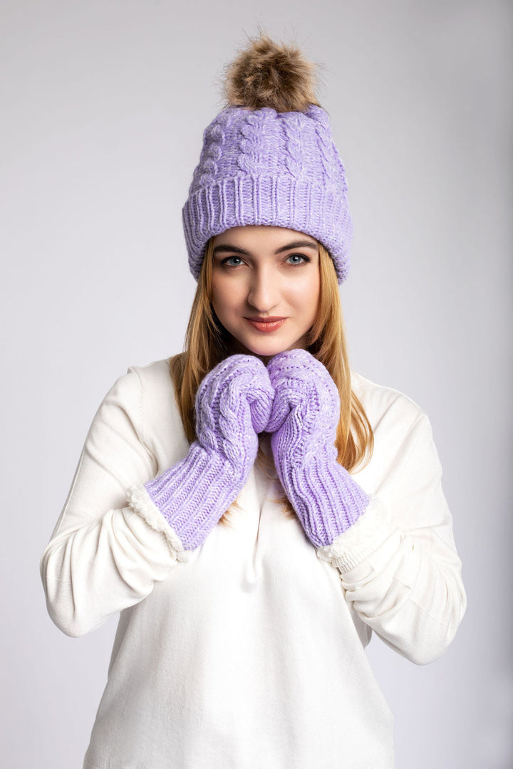 Light Purple - Cozy Lined Mittens