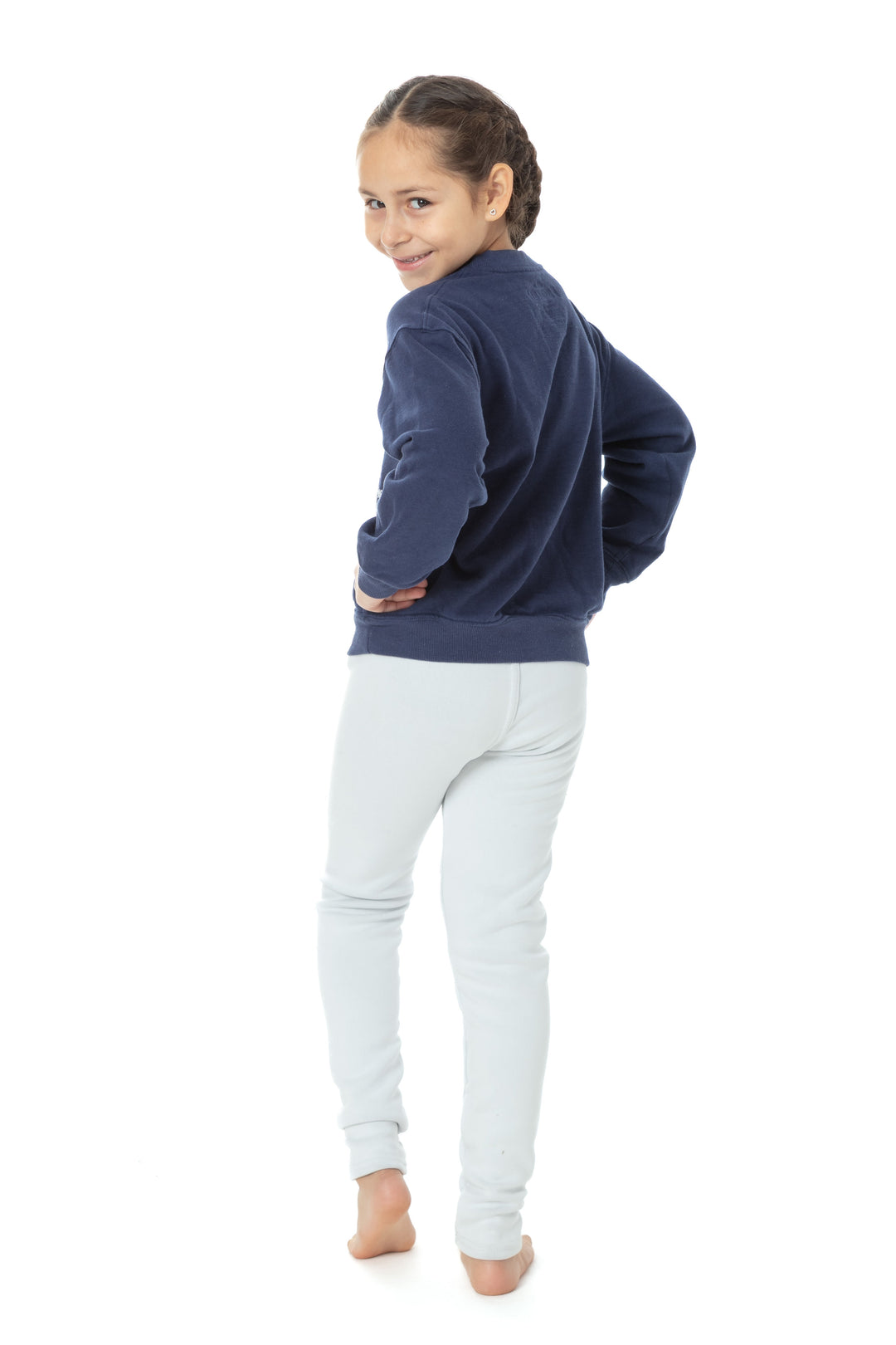 White Kid's - Cozy Lined Leggings