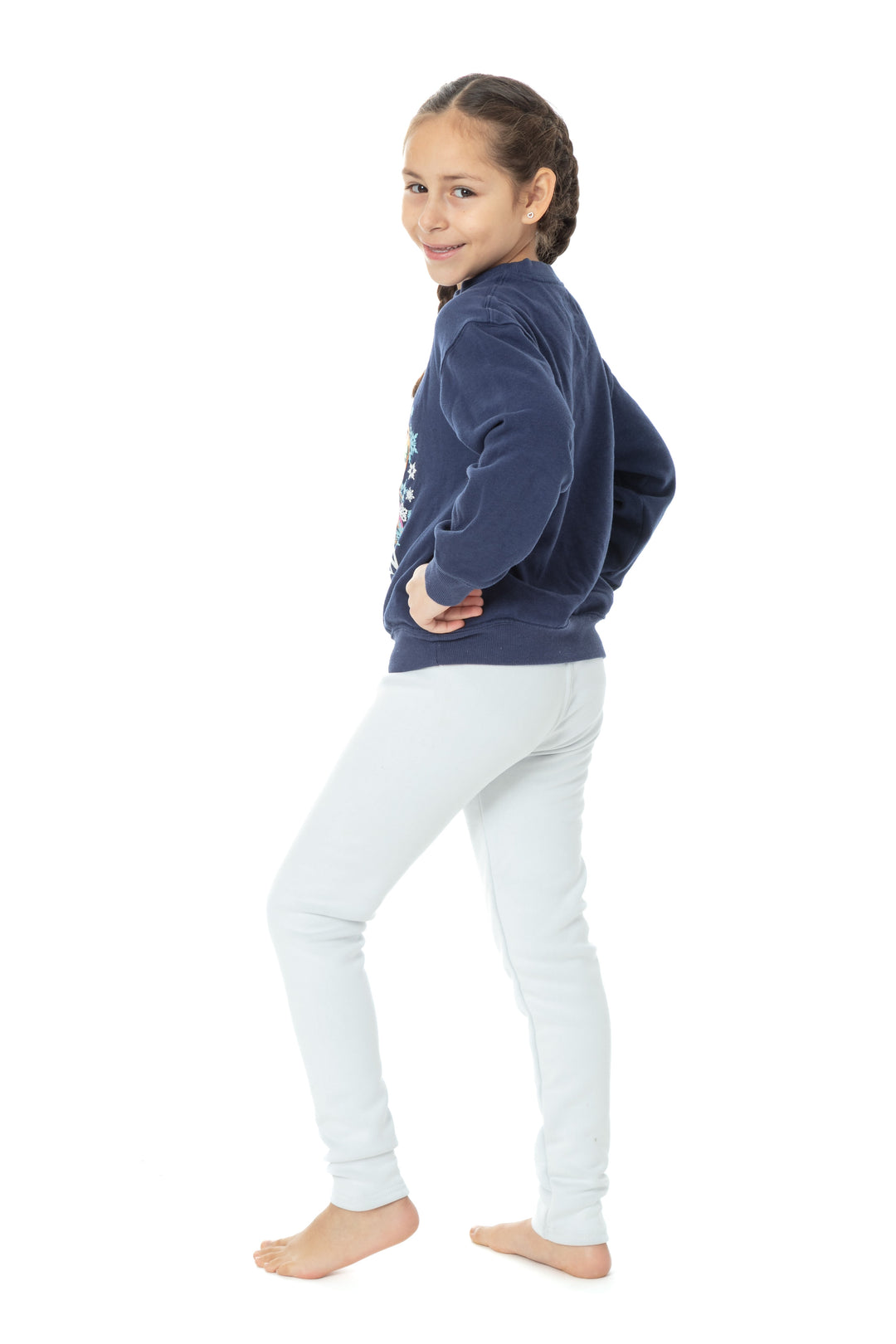 White Kid's - Cozy Lined Leggings