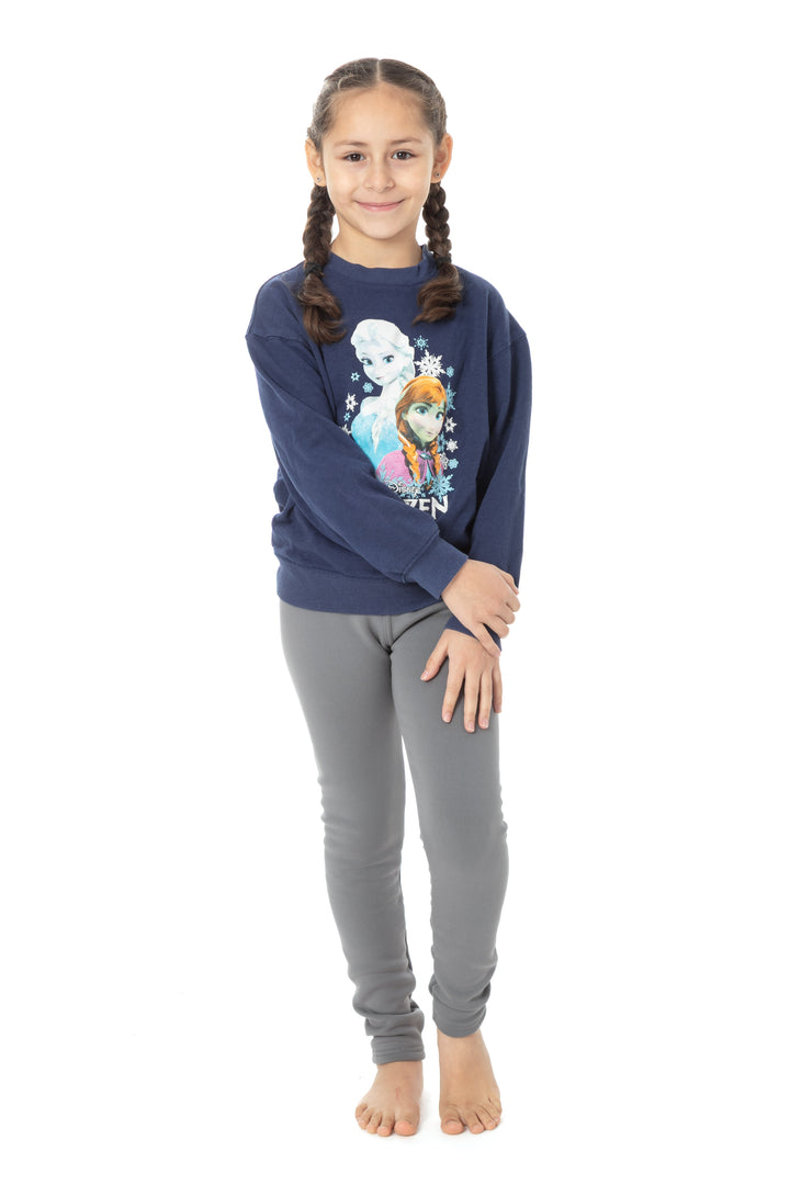 Stormy Grey Kid's - Cozy Lined Leggings