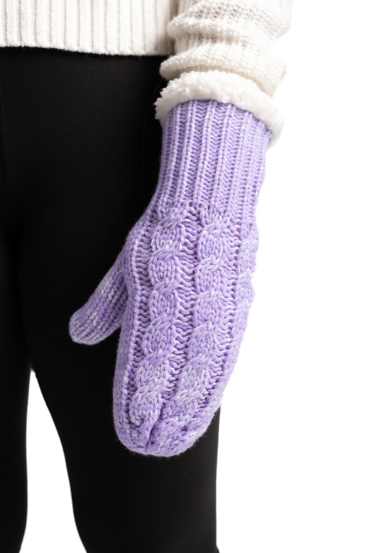 Light Purple - Cozy Lined Mittens