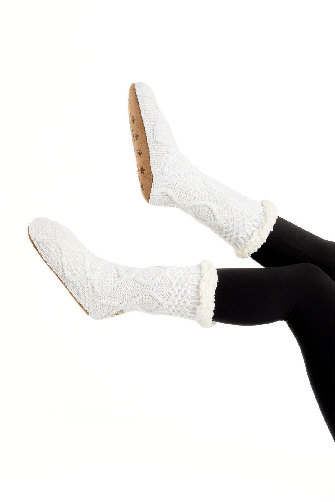 White - Cozy Slipper Socks