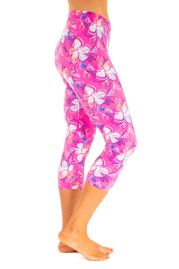 Magnolia in Pink - Capris