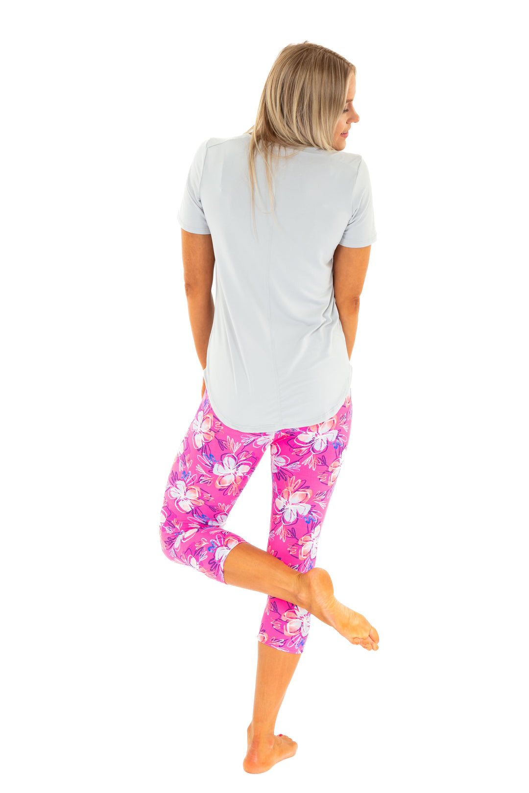 Magnolia in Pink - Capris