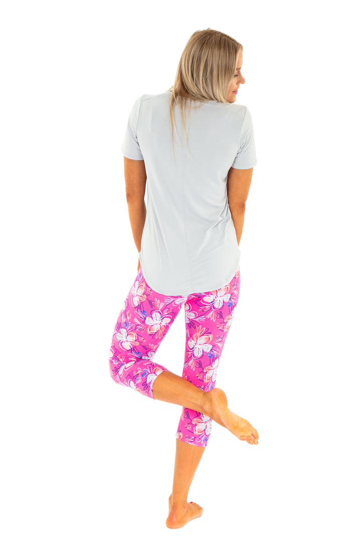 Magnolia in Pink - Capris