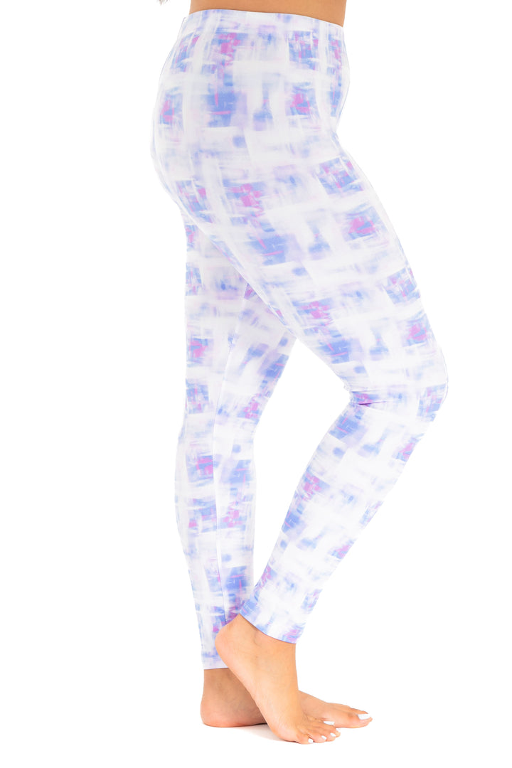 Blue & Pink Colored - All Season Leggings