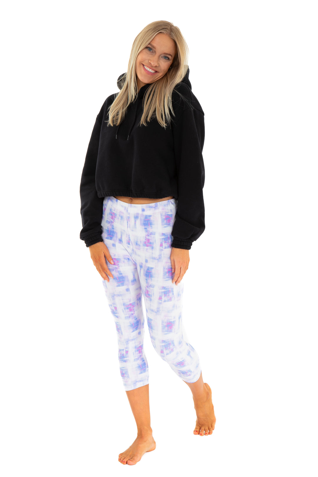 Blue & Pink Colored - Capris