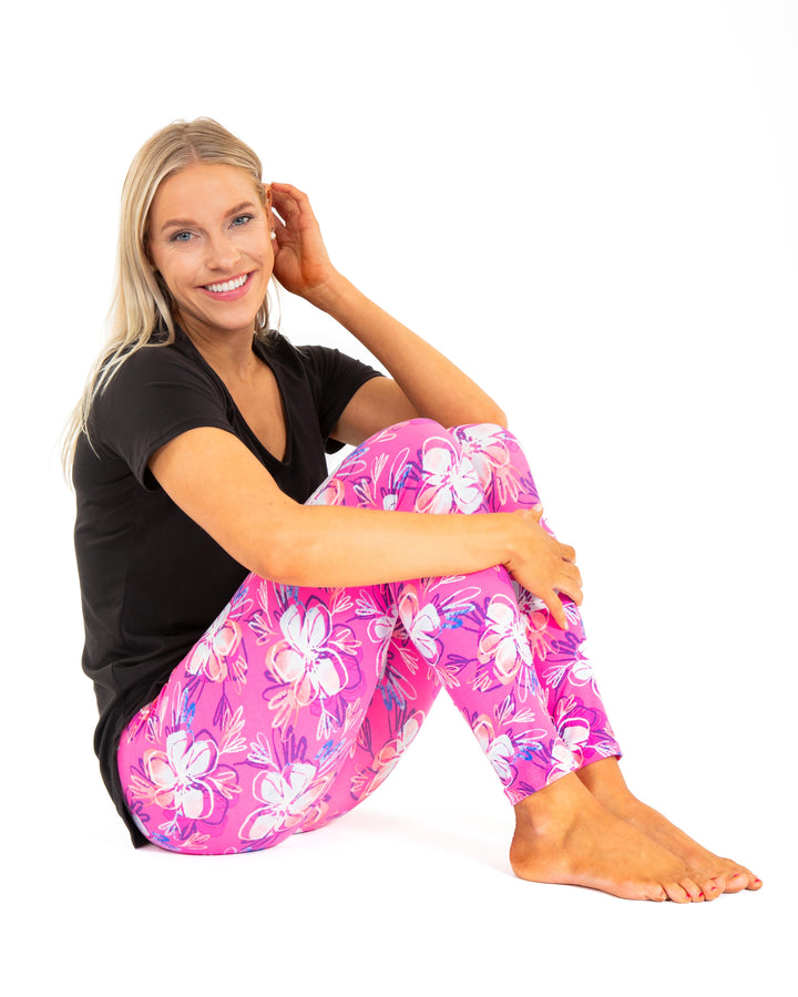 Magnolia in Pink - All Season Leggings