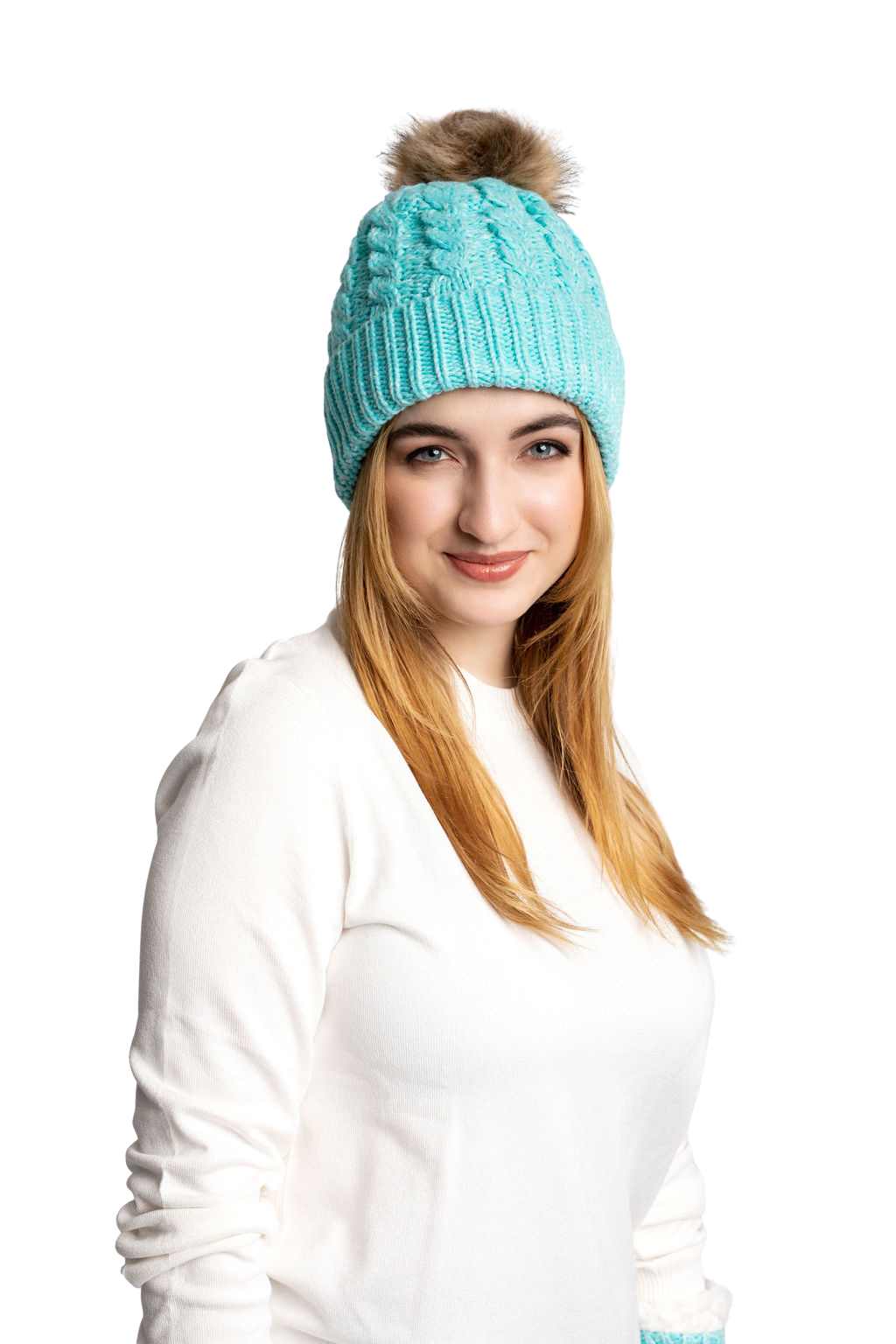 Cyan - Cozy Lined Hat