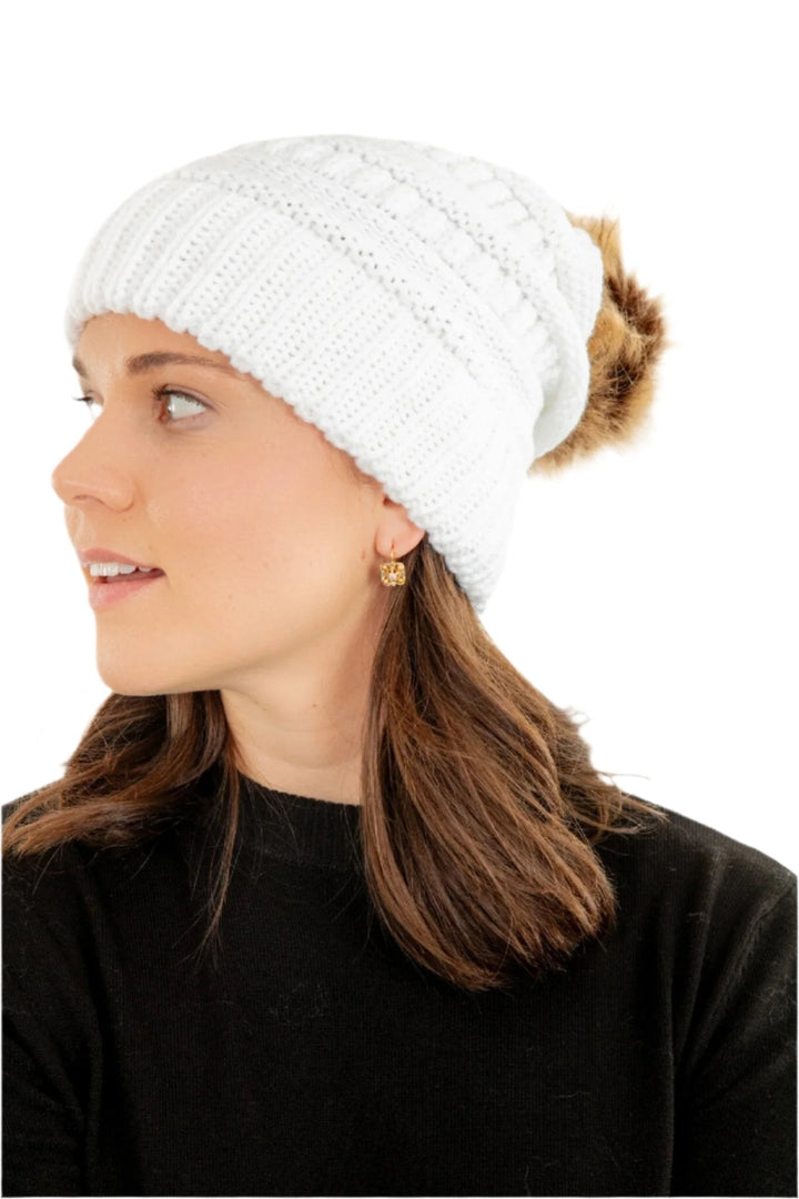 White - Cozy Slouchy Beanie
