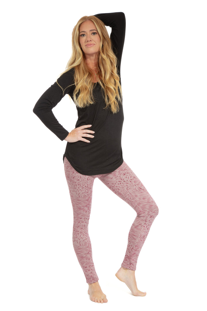 Tropical Lines - Cozy Lined Leggings