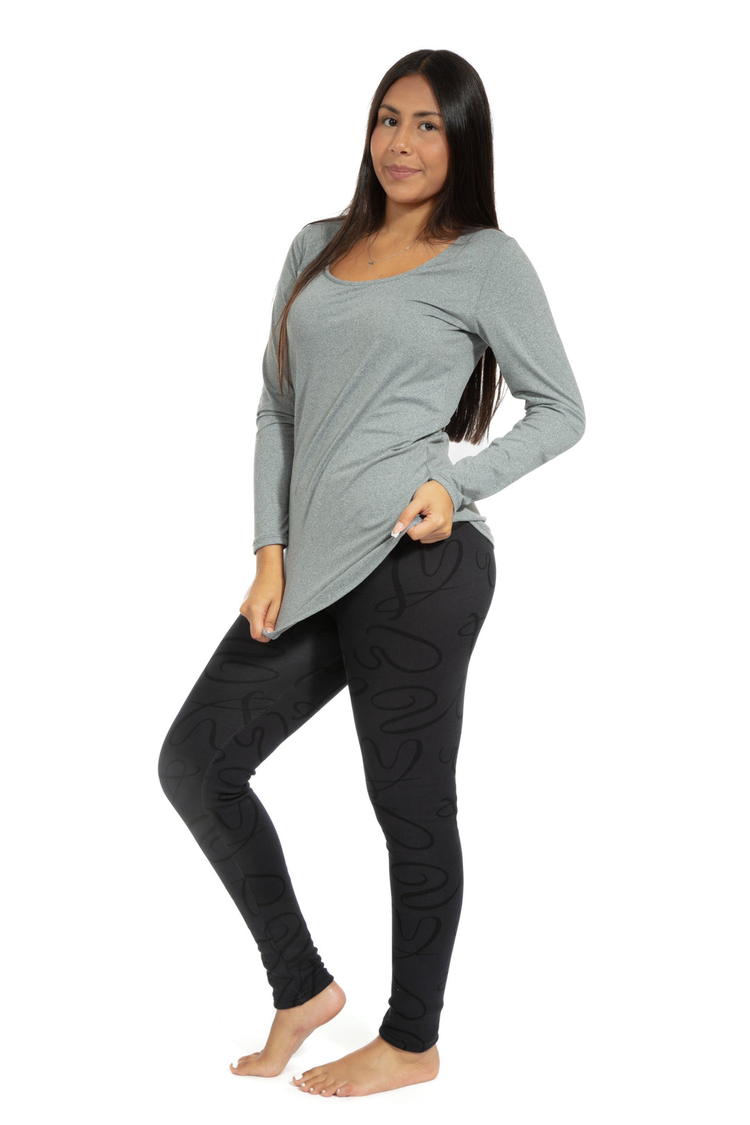 Lovely Charcoal - Cozy Lined Leggings