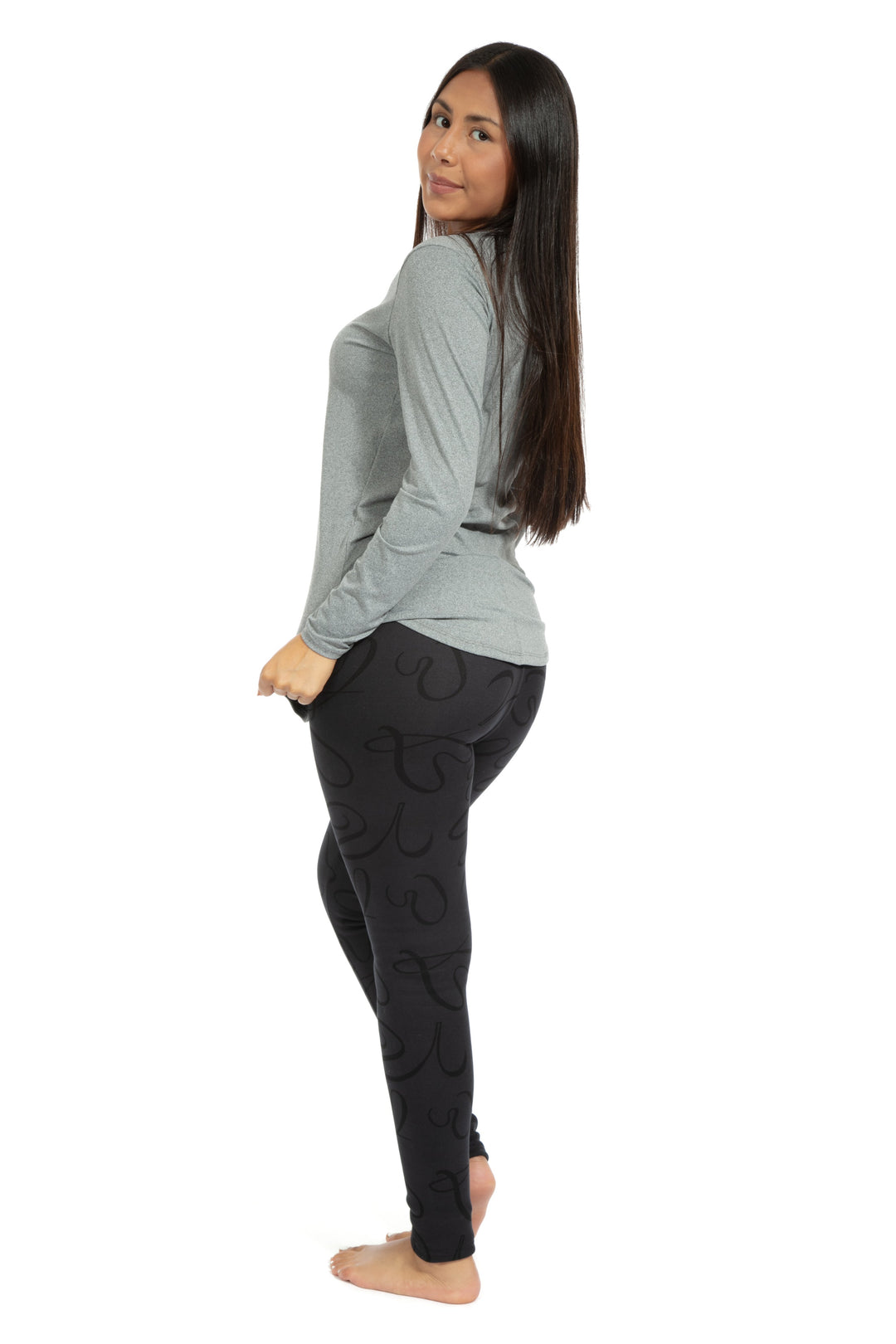 Lovely Charcoal - Cozy Lined Leggings