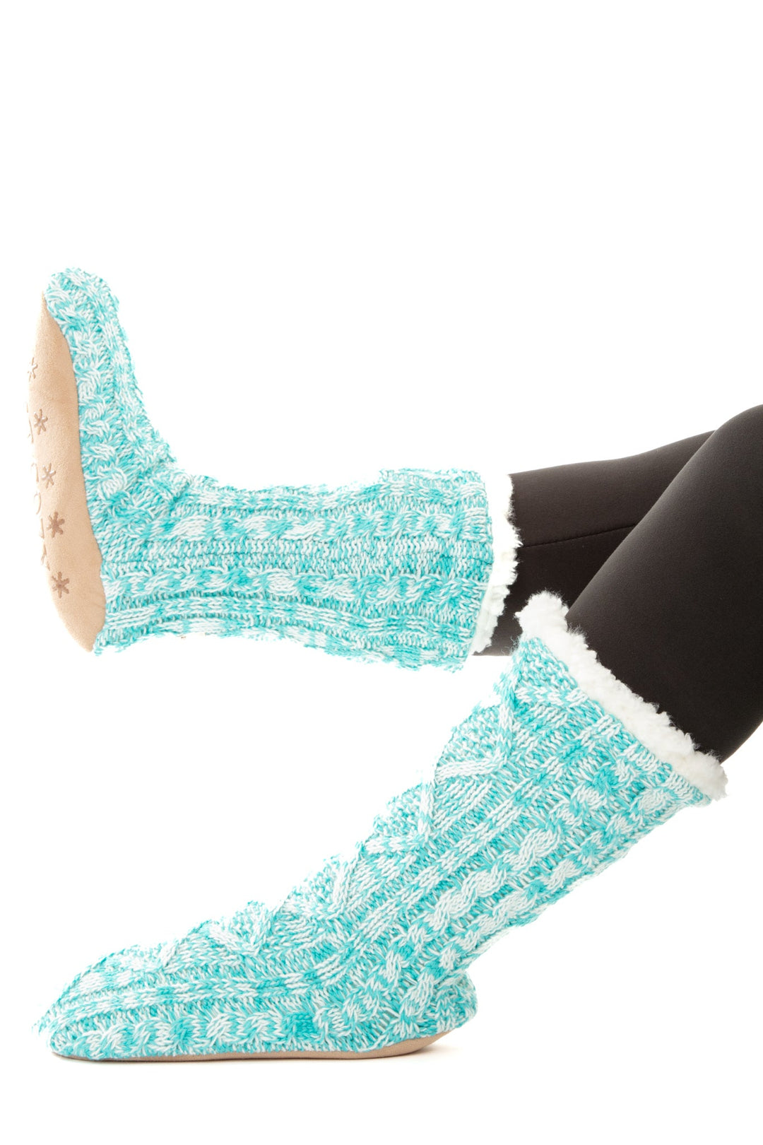 Sky Blue - Cozy Slipper Socks