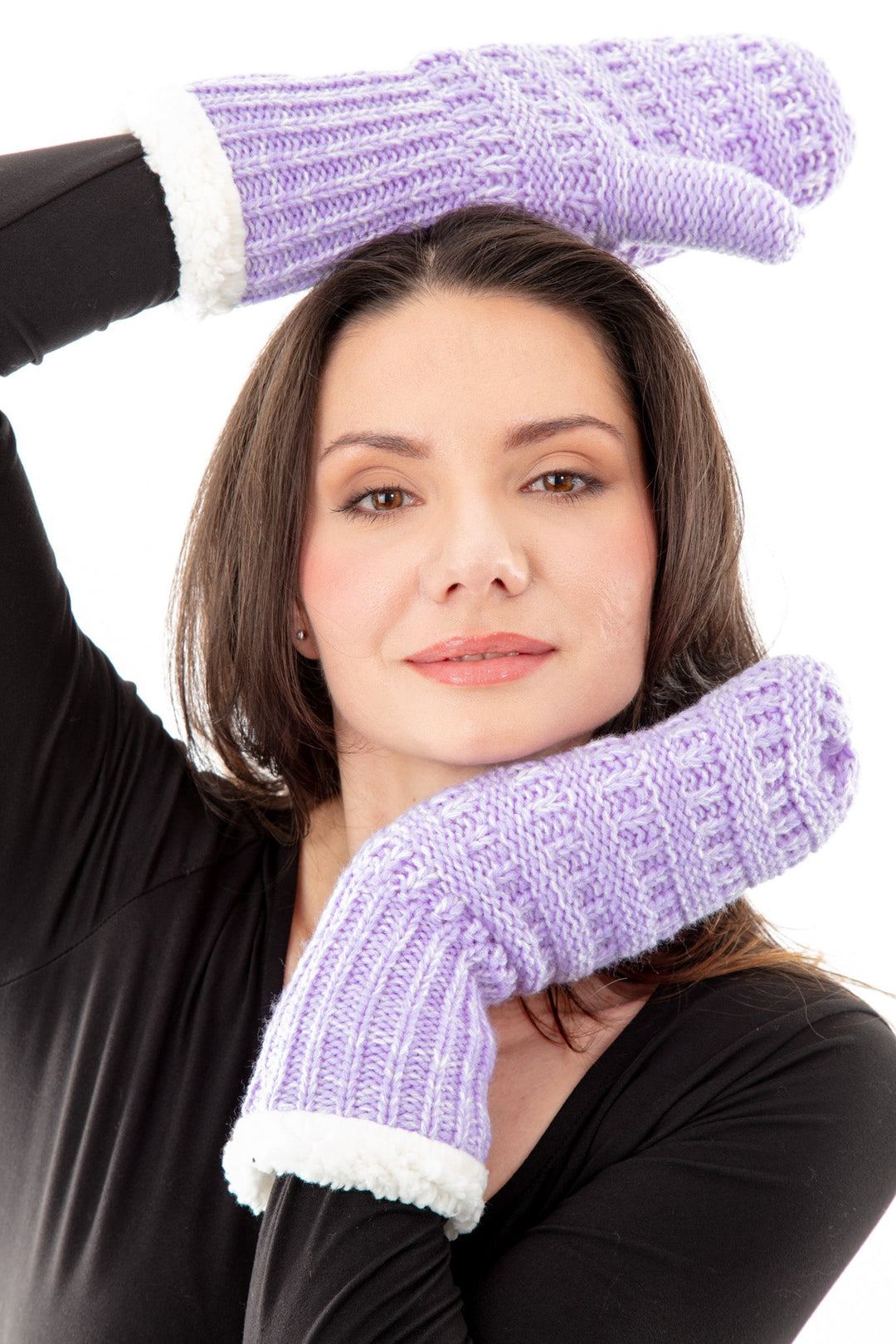 Light Purple - Cozy Lined Mittens