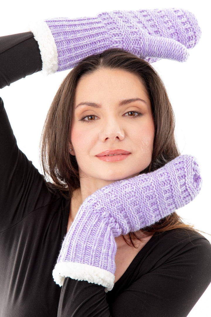 Light Purple - Cozy Lined Mittens