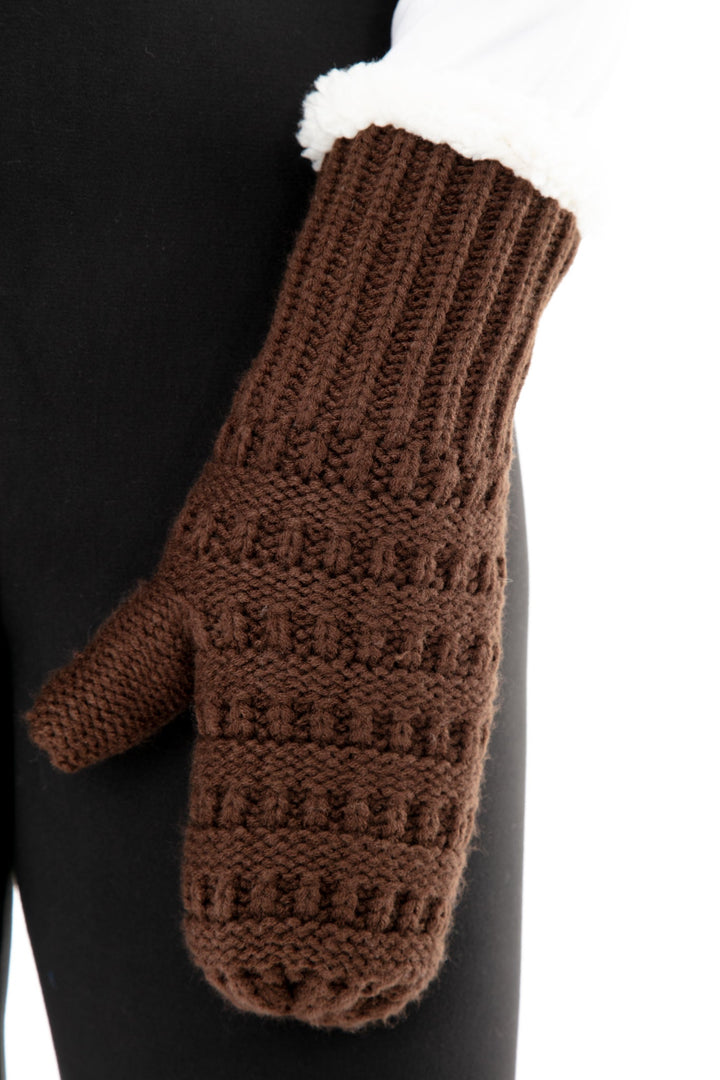 Brown - Cozy Lined Mittens