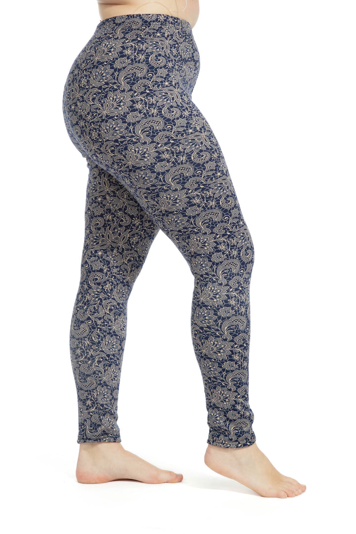 Shiny Flowers - Cozy Lined Leggings