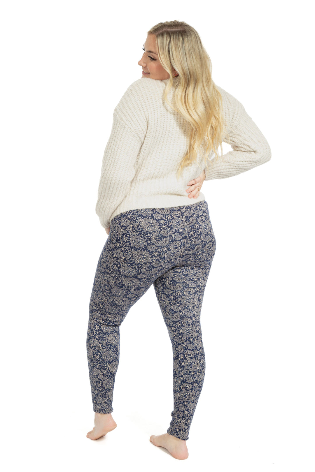 Shiny Flowers - Cozy Lined Leggings