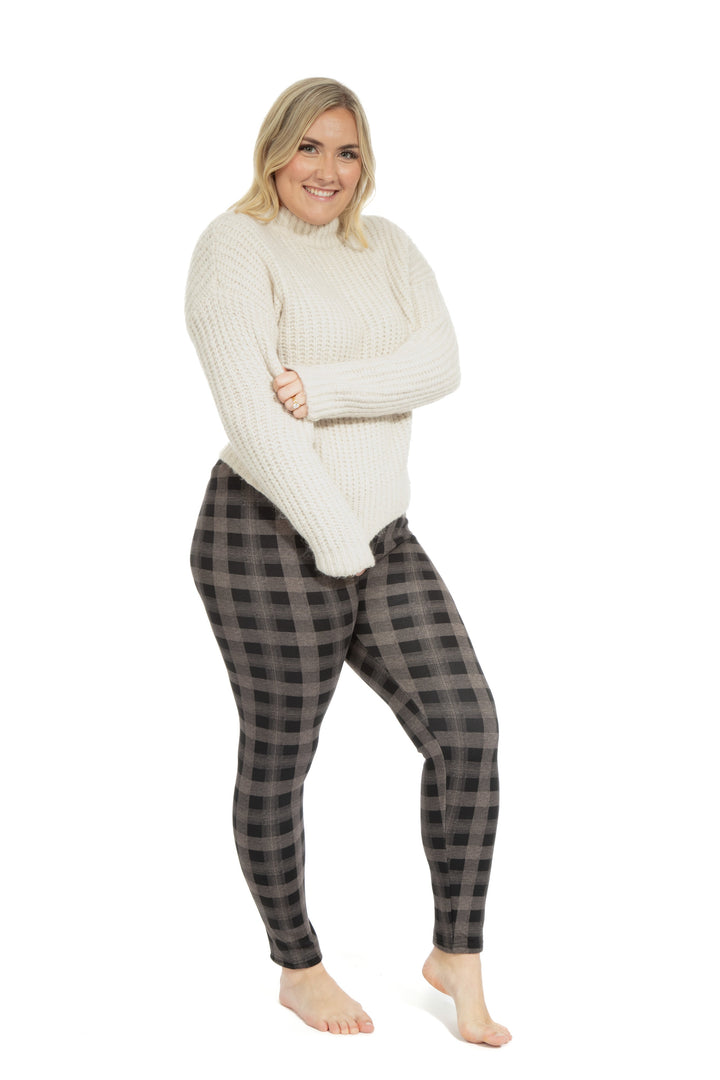 Irish Squares - Cozy Lined Leggings
