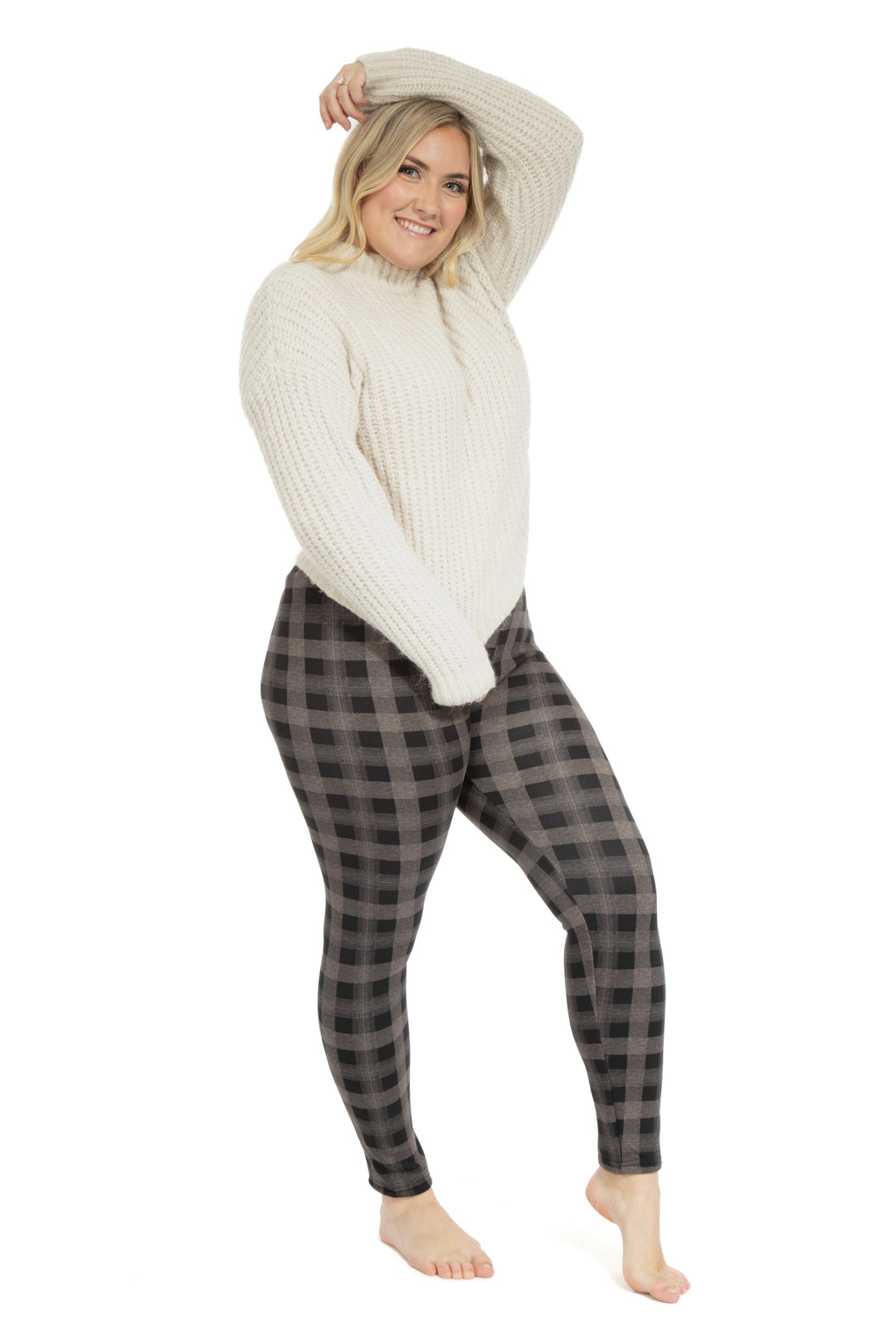Irish Squares - Cozy Lined Leggings