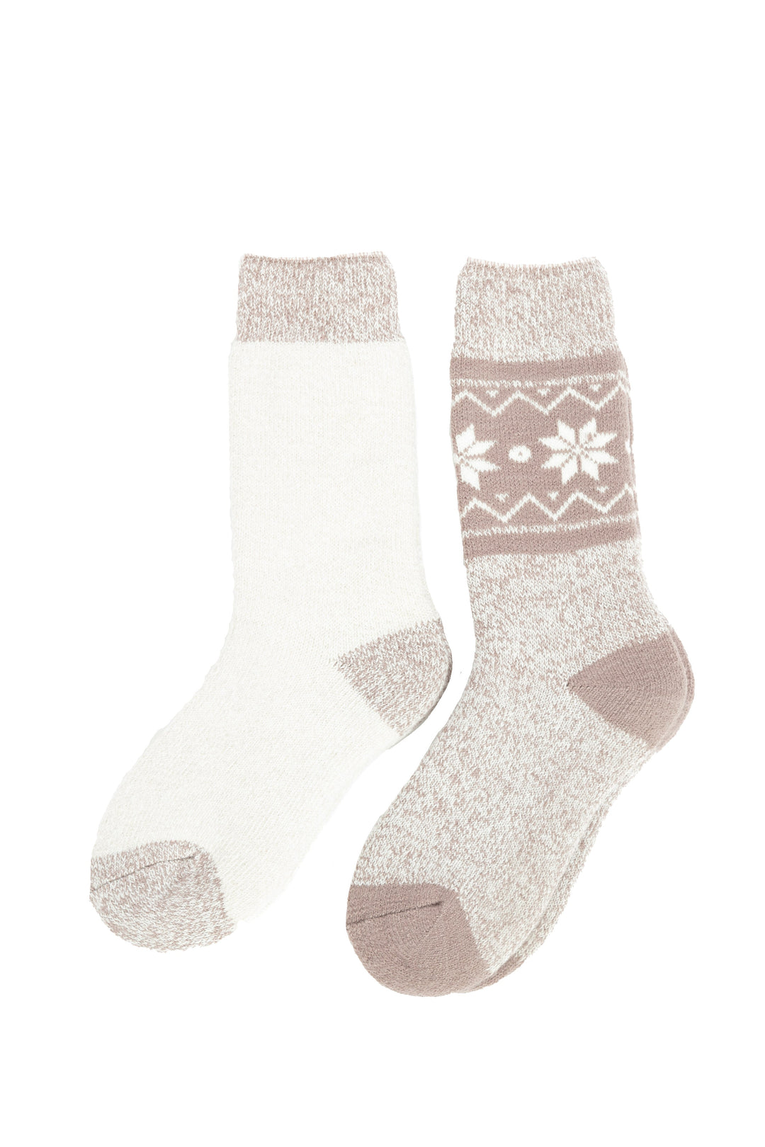 Walnut & Beige - Thermal Socks