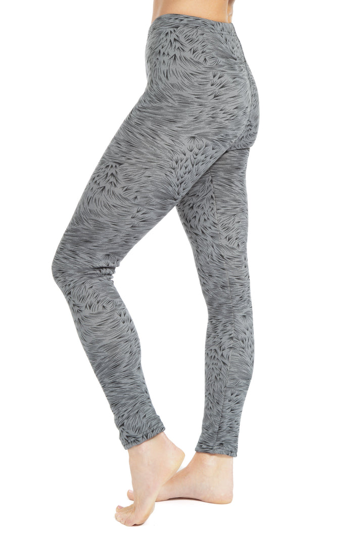Printed Lines - Cozy Lined Leggings