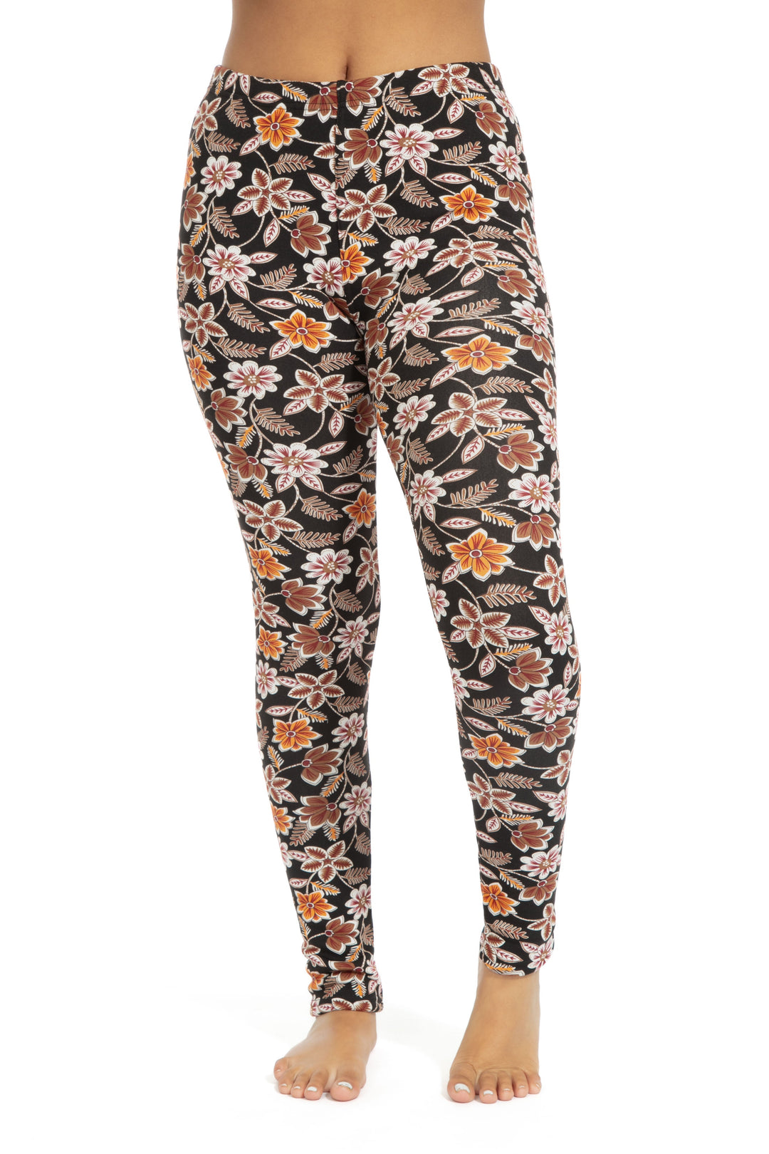 Autumn Blossom - Cozy Lined Leggings
