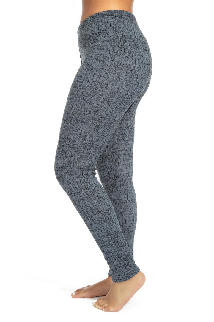 Marbled Gray - Cozy Lined Leggings