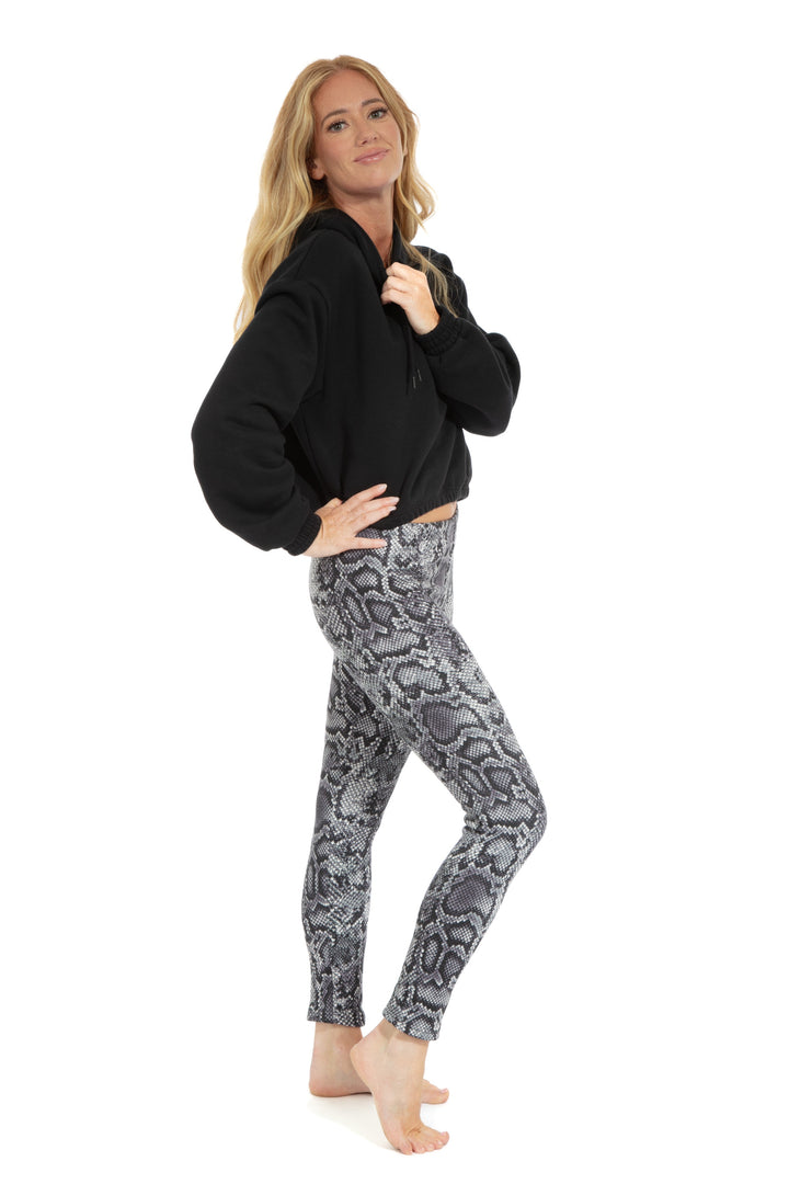Gray Snake - Cozy Lined Leggings