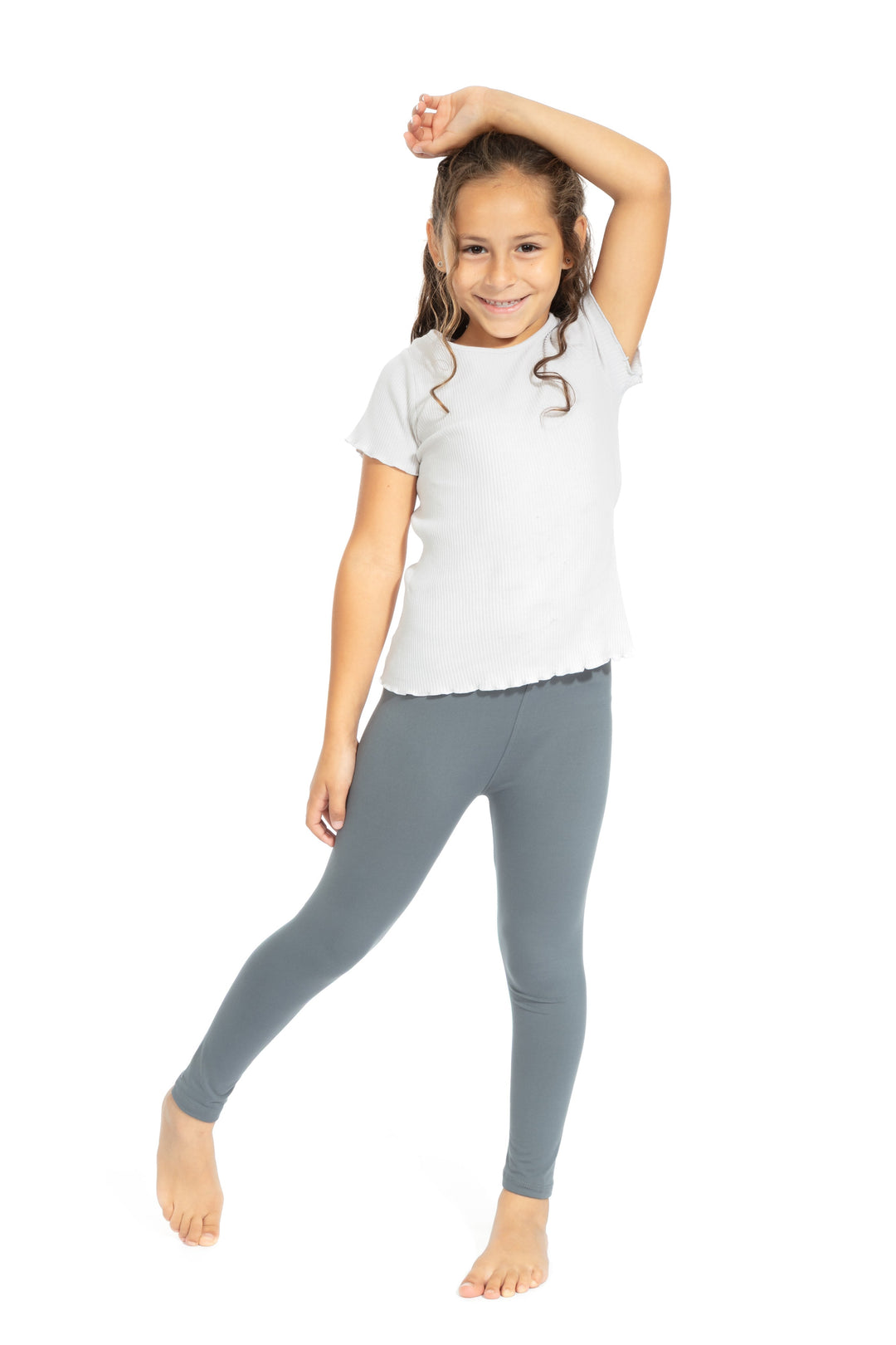 Gray Kid's - All Season Leggings