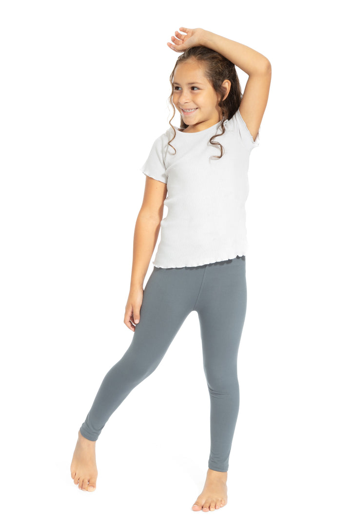 Gray Kid's - All Season Leggings