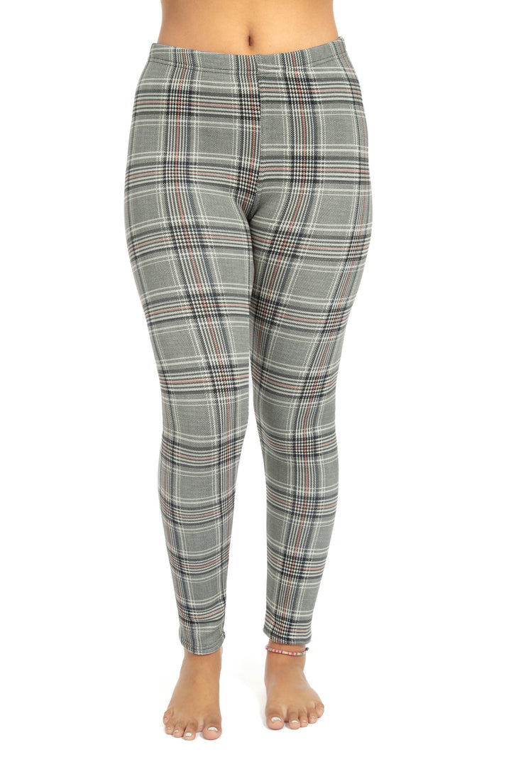 Glen Squares - Cozy Lined Leggings